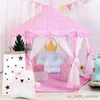 Speelgoedtenten Babytent Draagbare Meisjes Kasteel Speelhuis Licht Mat Kinderen Buiten Geschenken Baby Speelgoed Tent Opvouwbare Huis Bednetten R230830