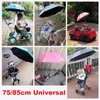 BTROLLER PARÇA Aksesuarları Evrensel Bebek Bebek Tezgahı Şemsiyesi Clamp 360 Ayarlanabilir Bebek Sun Gölgesi Su Geçirmez Şemsiye Pram Tramvay Beach Sandalye 230821