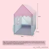 Toy Tents Large Children Toy Tent Folding Kids Tents Play House Girls Pink Castle Baby Room Decor R230830