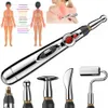 Helkroppsmassager 35 Heads Electronic Acupuncture Pen Smart Pulse Meridian Energy Massage Pen Pain Relief Therapy Back Neck Face Beauty Roller 230822