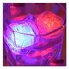 Party Decoration Roselights Induction Led Ice Cubes - Wedding Props Gifts. Drop Delivery Home Garden Festive Supplies Event Dhbkc