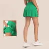 L_383 Water-Cooled Lined Skirts Side Pocket Cotton Blend Pleated Skirts Sports Short Skirt