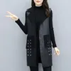 Femmes en cuir Faux hiver femmes gilet de fourrure grosse soeur lâche femme vêtements Vintage velours épais manteau chaud mi-long gilet WommenA856 230822