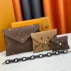 Designer Bag Womens Leather Mini Wallet Card Bag Vintage Print Mobile Phone Bag ID Bag High Quality Luxury Womens Clutch Bag #67600