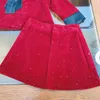 Designerskie sukienki dla dziewcząt Zestawy jesienne Rozmiar 110-160 cm 2PC