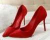 New Fashion Simple Slim Heel High Heel Shallow Mouth Pointed Suede Sexy Slim Professional OL Women's Singles Size 34-43