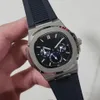 Superficie nera interamente in acciaio di recente elenco 40mm 5712 cinghia di orologio da uomo a pieno titolo con specchio cristallino maschi269c maschile