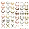 Nose Rings Studs 10Pcs Mixed Crystal Fake Ring Septum Indian Alloy Sier And Rose Gold Clip On N0065 Ppxoz Drop Delivery Jewelry Bod Otcrq