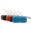 Taşınabilir Hoparlörler Yüksek Hassasiyet Acil Radyo USB/TF/AUX/FM Kablosuz Bluetooth Hoparlör Ücreti Güneş Gücü Flaş Işık D6 Y2212 L230822