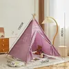 Toy Tents 1.3M Indian Kids Tent for Children Folding Indoor Outdoor Camping Castle Home Baby Play House Tents Photo Props Gift R230830