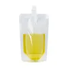 Storage Bags Self-Suction Nozzle Bag Clear Spout Drink Liquid Transparent Sealed Squeeze Pouch 200Ml 250Ml 300Ml 380Ml 500Ml Lx0079 Dr Dhskl