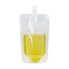 Bolsas de bico de auto-luta de armazenamento Bolso de auto-bico claro bebida líquido transparente squeeze squeeze bolsa 200ml 250ml 300ml 380ml 500ml lx0079 dr dhskl