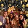 Outros eventos de festa fornecem Black Gold Balloon Arch Kit Metalic Latex Birthday Baby Shower Supply Wedding Anniversary Decoration 230821