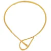Gargantilla de moda Simple Metal Torque Collar para mujer 2023 encanto gran declaración geométrica Collar gótico joyería