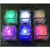 Noise Maker Color Mini Romantic Noccino Cube Led Artificial Icecube Flashlight Light In Water Champagne Wedding Christmas Party Drop Dhgxj