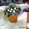Candle Holders Pre Lit Christmas Wreath Supplies Table Centerpiece Advent With No Green Pinecone Candlestick Stand