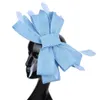 ワイドブリム帽子バケツエレガントな女性ウェディングヘッドウェア模倣シナマイの女性魅力者帽子羽毛花嫁ヘアアクセサリーレディー230822のヴィンテージヘッドドレス