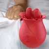 Massager for Women 10 Modes Rose Shape Automatic Swinging Tongue Licking Vibrator Nipple Clitoris Stimulator Female Masturbators