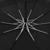 Parapluies Grand Parapluie De Golf Pour Hommes Corporation Coupe-Vent Voyage En Plein Air Pliable 123cm Grand Automatique