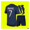 Yoga Outfit Adts And Kids 23 24 Psgs Mbappe Soccer Jerseys 2023 2024Di Maria Wijnaldum Sergio Ramos Hakimi Fourth Maillots De Footba Dhbaw