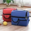 Storage Bags Insulated Lunch Bag Food Shoulder Cooler Fridge Zipper Thermal Box Tote Picnic Beach