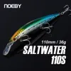 Cebos Señuelos NOEBY 110mm 36g Pesado hundimiento Minnow Pesca Rolling Wobblers Jerkbait duro artificial para señuelo de lubina 230821