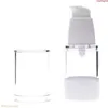 15ml透明補充可能な空のプラスチック香水ボトル化粧品用エアレスポンプ真空容器旅行ディスペンサー＃35Goods tpnqb