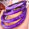 Bileklik Sertifika Gönder Doğal Jades Bangles Kadın Güzel Takı Aksesuarları Mor Agate Jadeite Bilezikler Kız Arkadaş Anne Hediyeler