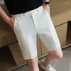 Shorts pour hommes noir/blanc/kaki qualité été affaires vêtements de cérémonie pour hommes vêtements 2023 coupe ajustée décontracté bureau court Hombre