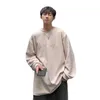 Suede Foam Autumn and Spring Shoulder Drop Sweater Men's Printed Long Sleeve Youth Boys