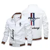 남자 재킷 브랜드 인쇄 야구 재킷 남자 캐주얼 라운드 칼라 재킷 남자 가을 고품질 슬림 머스탱 남자 재킷 230821