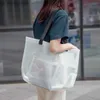 TOTES Sıcak Satış Şeffaf PVC Omuz Çantası Plaj çanta Kadın Kişilik Jöle Trend Plastik Temiz Komik Alışveriş Tote Özel HKD230822