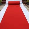 Andere evenementenfeestjes Aangepaste lengte bruiloftstapijt Aisle Runner Red Witte binnendikte 1 mm 2308222222