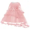 Girl Dresses Infant Christening Dress For Baby Girls 1st Year Birthday Kids Wedding Party Princess Born Clothes