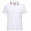 Mens Unique designers Polos Shirts For Man High Street Italy Embroidery Garter Snakes Little Bees Printing Brands Clothes Cottom C182t