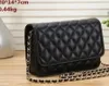 Women Crossbody Bags Shoulder Handbags Designer Luxury Mini Portable Box Cosmetic Lipstick Bag Sheepskin Black Ladies Fashion Small Purses Golden Ball Chain23