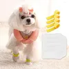 Vestuário para cães 20pcs Garra de estimação cobre um tecido descartável conveniente