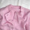 Autumn Womens Sweater Mohair Knit Cardigan Coat Sweater Casual Pullover Crew Neck Top