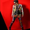 Ночной клуб мужской певец красочные цветочные костюмы Big Bar Costumes m-6xl266c