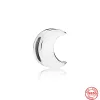 925 Sterling Silver Incarino Cilp Moon Leaf Lea Round Heart Perle perle per perle di Pandora Charms Sterling in argento perline