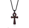 Nouveaux styles plats creux sculptés ronds croix de Jésus accessoires de sport en titane en acier inoxydable baseball femmes et hommes verset de la Bible JewelryZZ