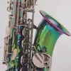 Hoch Alto Eb-Melodie Saxophon Neuankömmlinge Messing Schillern Farb Lackmusikinstrument E-Flat Sax mit Gehäusezubehör