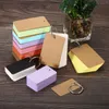 4Sets Portable Buckle Binder Notes Flash Cards Memo Pads Diy Blank Card Stationery Notebook Loose Leaf Notepad Word Study