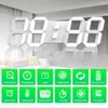 Wanduhren 3D moderne digitale LED -Uhr 24/12 Stunden Display Timer Alarm Home USB für Kinder Schlafzimmer Große Nummer Tisch