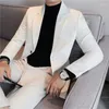 Ternos masculinos Blazers 2023 Jaqueta da marca Moda de moda Slim Casual Casual Jackets Blesome Business Jackets Solid R7