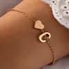 26 Engelse alfabetarmbanden hartletterketen Initiële naam armband voor vrouwen sieraden geschenk