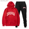 Sweats à capuche pour hommes Sweatshirts Marque de mode Backwoods ensemble pour hommes pantalon à capuche en laine épais vêtements de sport chauds à capuche vêtements de sport pour hommes Q230822