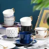 Tasse à café soucoupes costume européen léger luxueux Europe du nord style concis porcelaine anglaise tasse à thé de l'après-midi en céramique L1730