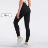 2023Nouveau pantalon de yoga taille haute couleur chair européenne et américaine pour femme une pièce grande poche miel pêche hanche course pantalon de fitness pantalon de survêtement pantalon requin original