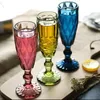 빈티지 다채로운 고블릿 샴페인 와인 잔 컵 테일 위스키 컵 크리스탈 조각 주스 맥주 유리 150ml s